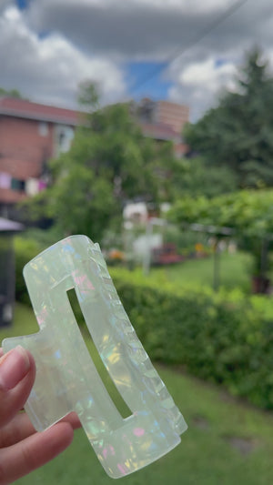 Pinza para el pelo de sirena mágica verde
