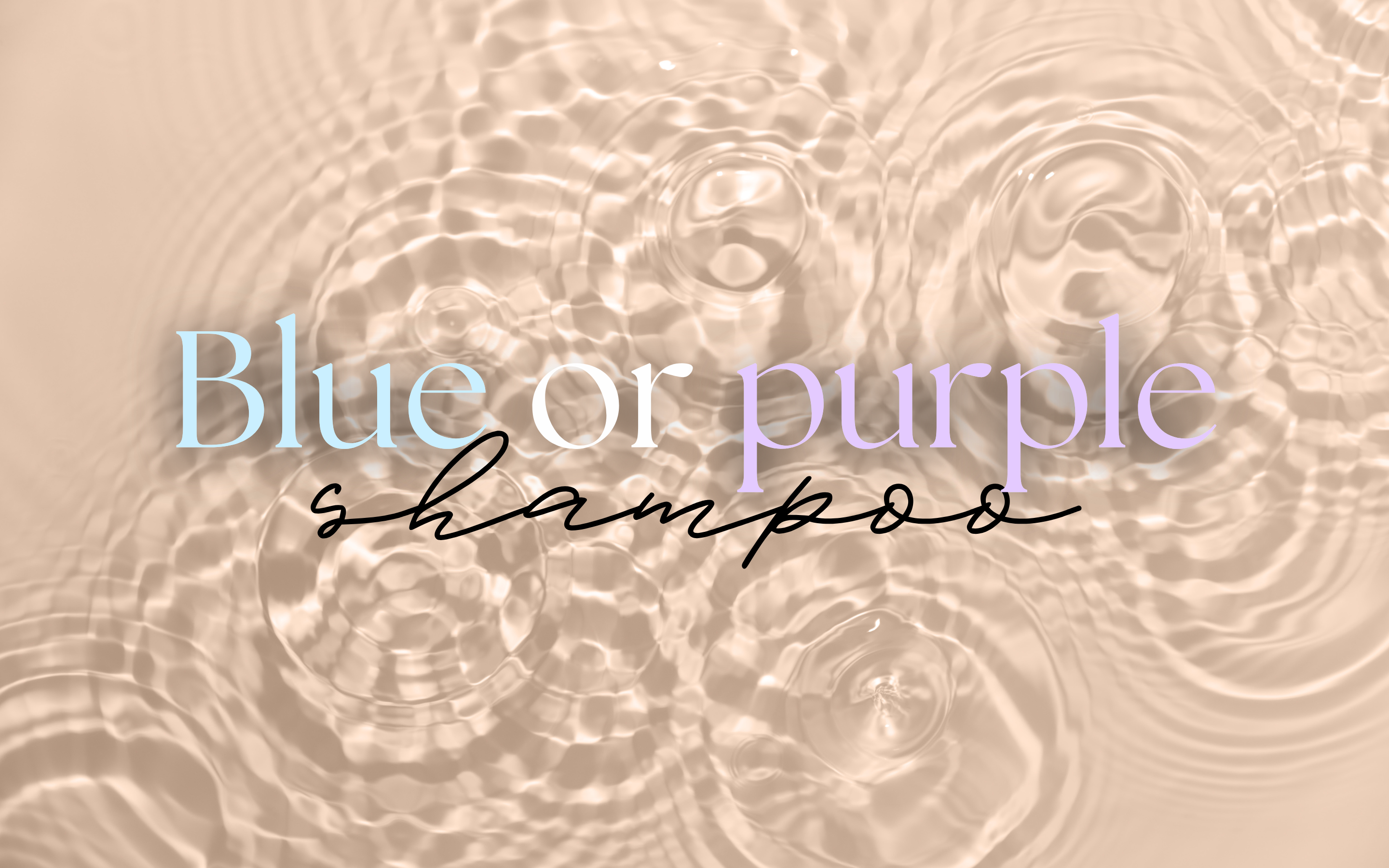 BLUE OR PURPLE SHAMPOO: An essential ally for blondes (and not only!)