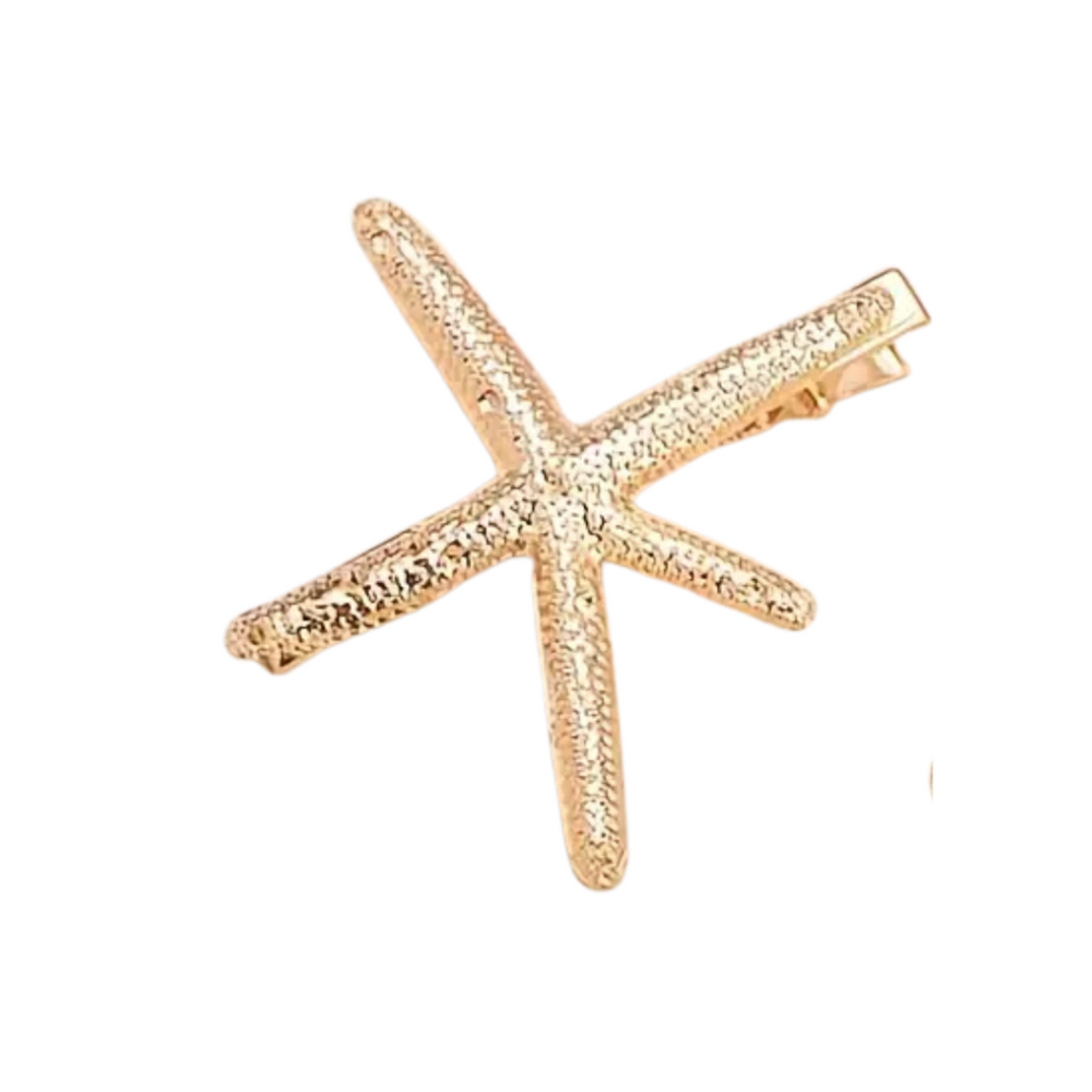 Pinzas para el pelo con forma de estrella de mar