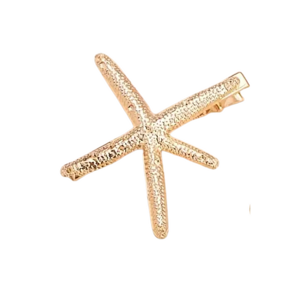 Pinzas para el pelo con forma de estrella de mar