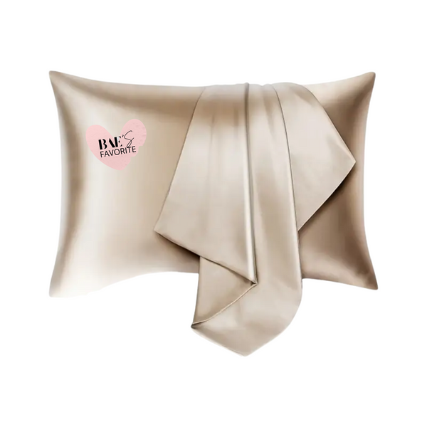 Taie d’Oreiller en Soie Pure Beige