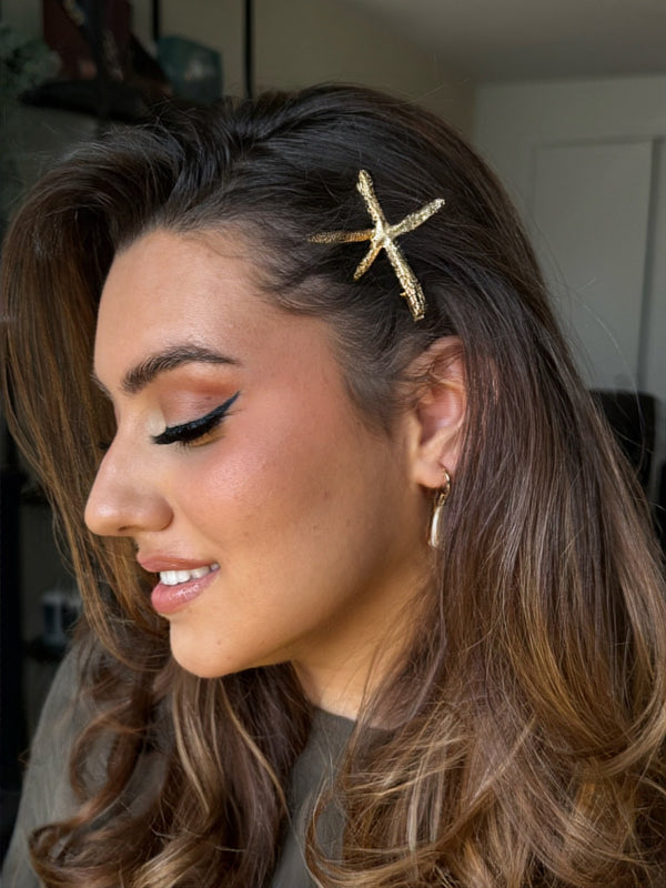 Pinzas para el pelo con forma de estrella de mar