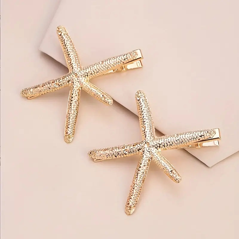 Pinzas para el pelo con forma de estrella de mar