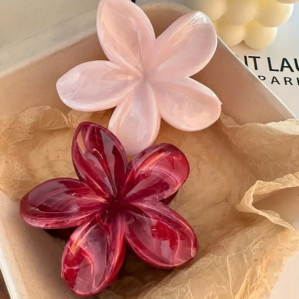 Pinzas para el cabello con flores
