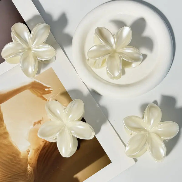 Pinzas para el cabello con flores