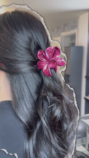 Pinzas para el cabello con flores